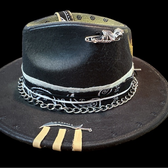 Unisex fedora hat size 7. Can be adjusted smaller in the crown. Renosastore.com - Picture 2 of 3
